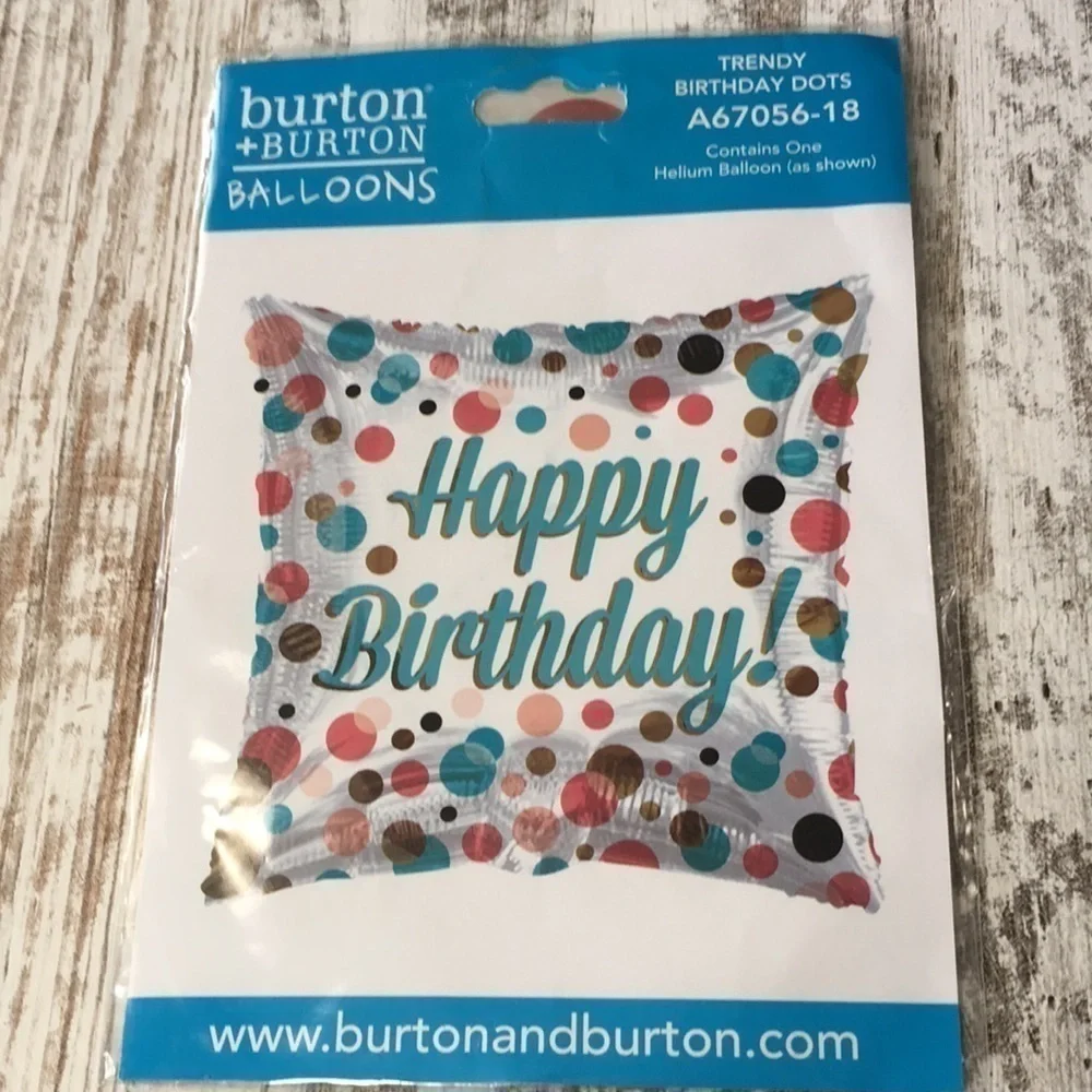 Happy Birthday Balloon Helium 17 Inch